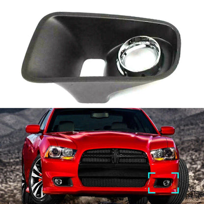 Left Side Front Bumper Fog Light Lamp Bezels for Dodge Charger (2012-2014)