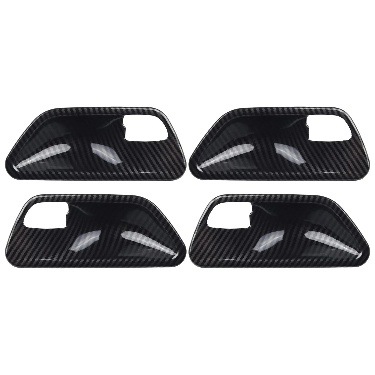 4PC Carbon Look Interior Door Handle Bowl Cover for 3 4 Series F30 F34 3GT