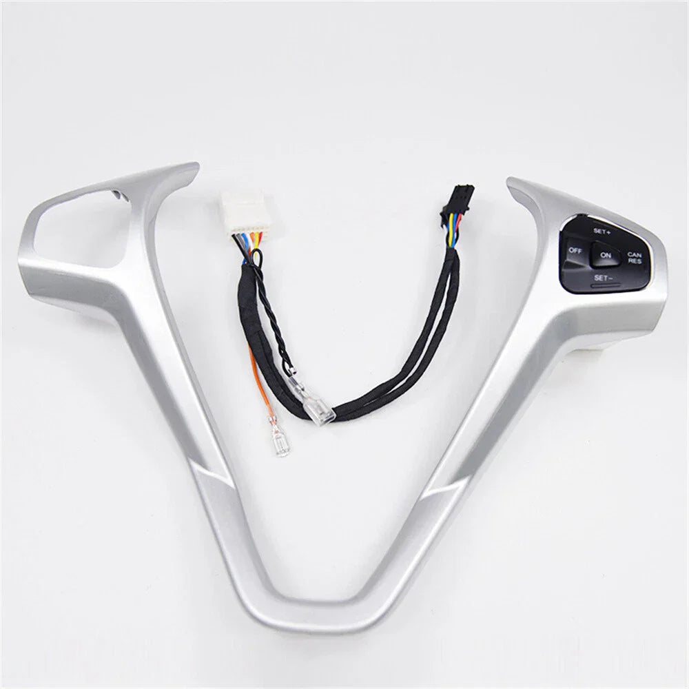 Steering Wheel Frame Cover + Right Cruise Button for Ford Fiesta (2011-2019)