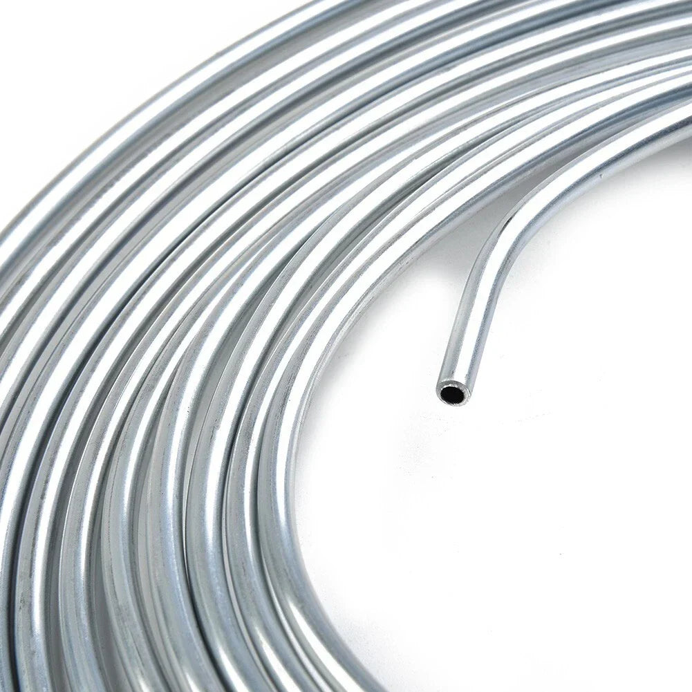 Brake Line Tubing 25 Ft 3/16 OD Copper Nickel with 16 Fittings