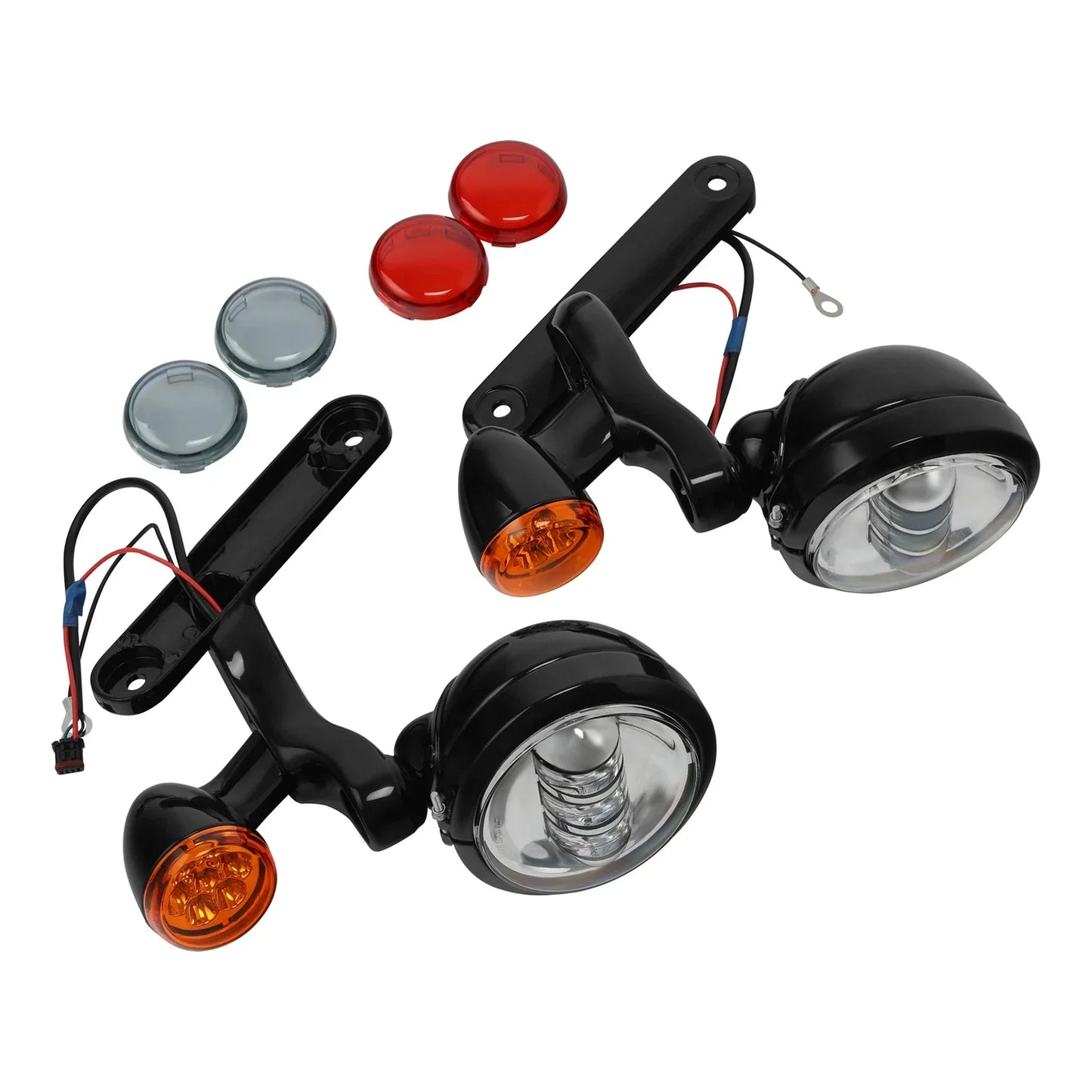 Fog Lights Bracket w/ Turn Signals for Harley Electra Street Glide (1994-2023)