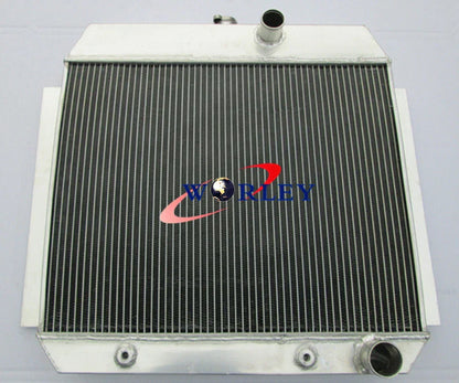 3 Row Aluminum Radiator + Fan for Chevy 1951-1954