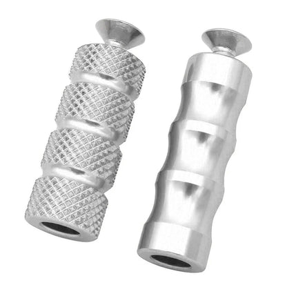 6mm Foot Peg Gear Shift Brake Lever Toe Peg Pedal for Universal Motorcycle Silver