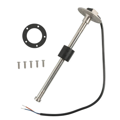 Fuel Water Tank Level Sensor + 52mm Fuel Level Gauge for Marine Boat (0-190ohms)
