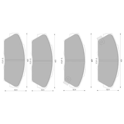 Front Disc Brake Pad Set for Honda Prelude (1988-1991)