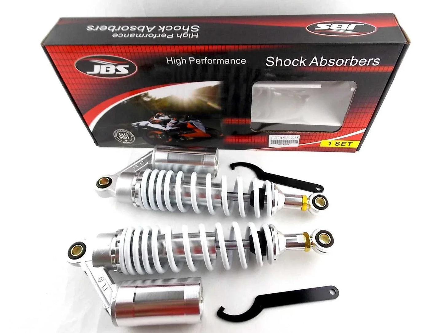 320mm JBS Rear Air Nitrogen Cell Shock Absorbers for Yamaha XS250 (78-81)