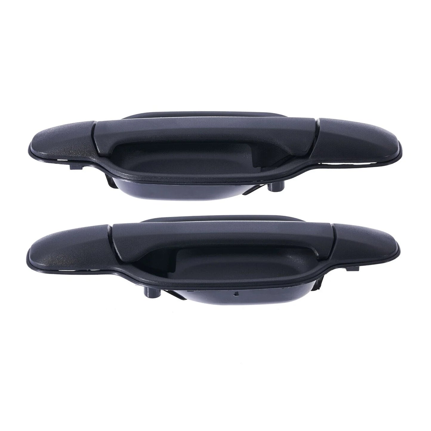 Door Handle Outer 2 x for Isuzu D-Max REAR LEFT+RIGHT Black (2006–2012)