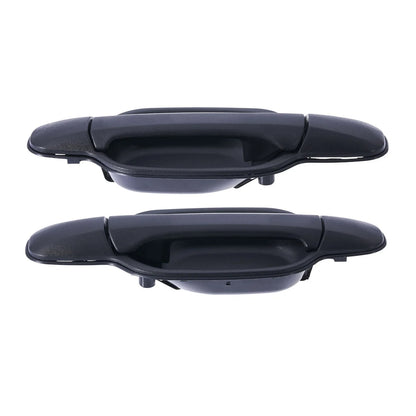 Door Handle Outer 2 x for Isuzu D-Max REAR LEFT+RIGHT Black (2006–2012)