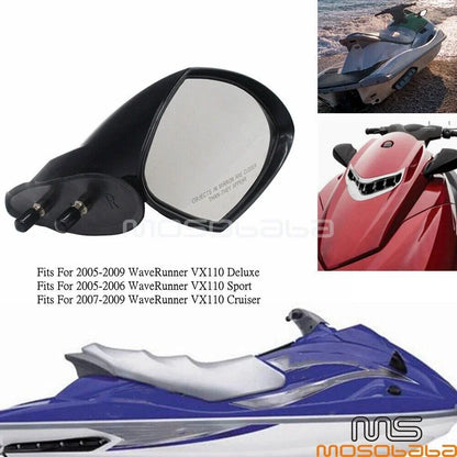 Right Rearview Mirror for Yamaha WaveRunner VX110 Sport/Cruiser/Deluxe (2006-2010)