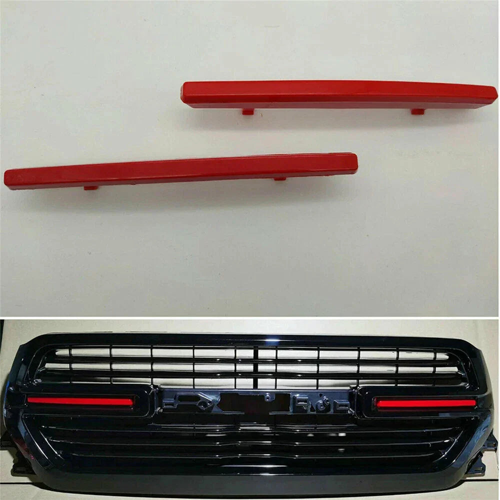 Red Front Grille Insert Cover Trim for 2019-2021 Dodge Ram 1500