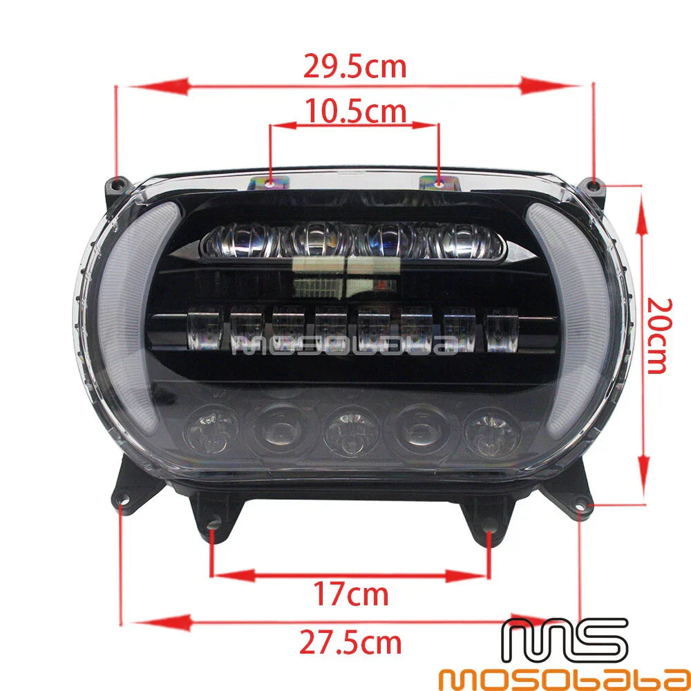 LED Headlight Kit for Harley Road Glide FLTRX FLTRK FLTRXS FLTRU (2015-2020)