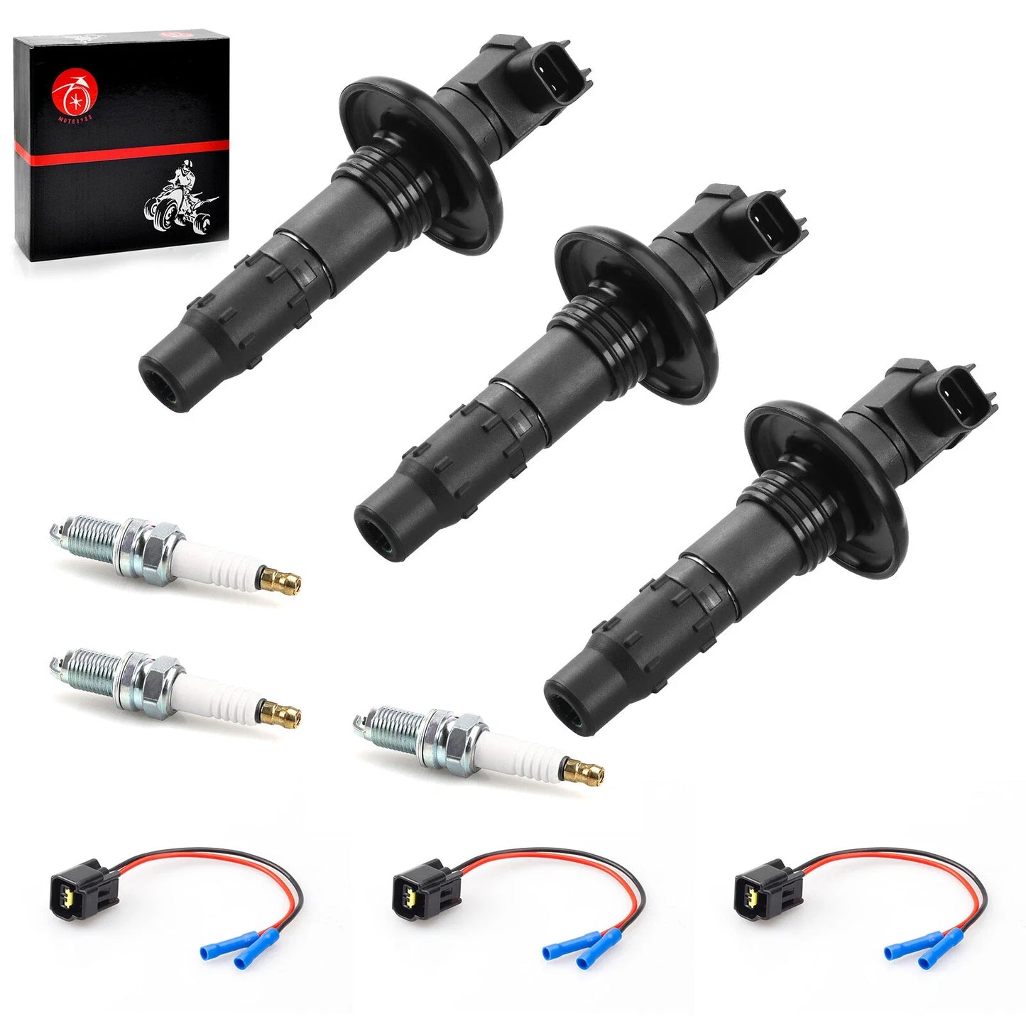 Ignition Coil & Spark Plug for SeaDoo RXT RXP GTX GTR GTI WAKE GTS (2000–2015)