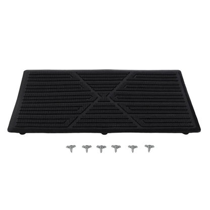 Beige PVC Car Foot Carpet Pad Heel Mat Pedal Patch Cover