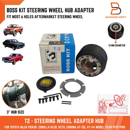 BOSS Steering Adapter for Toyota RWD Corolla, Corona, Hilux (78-88)