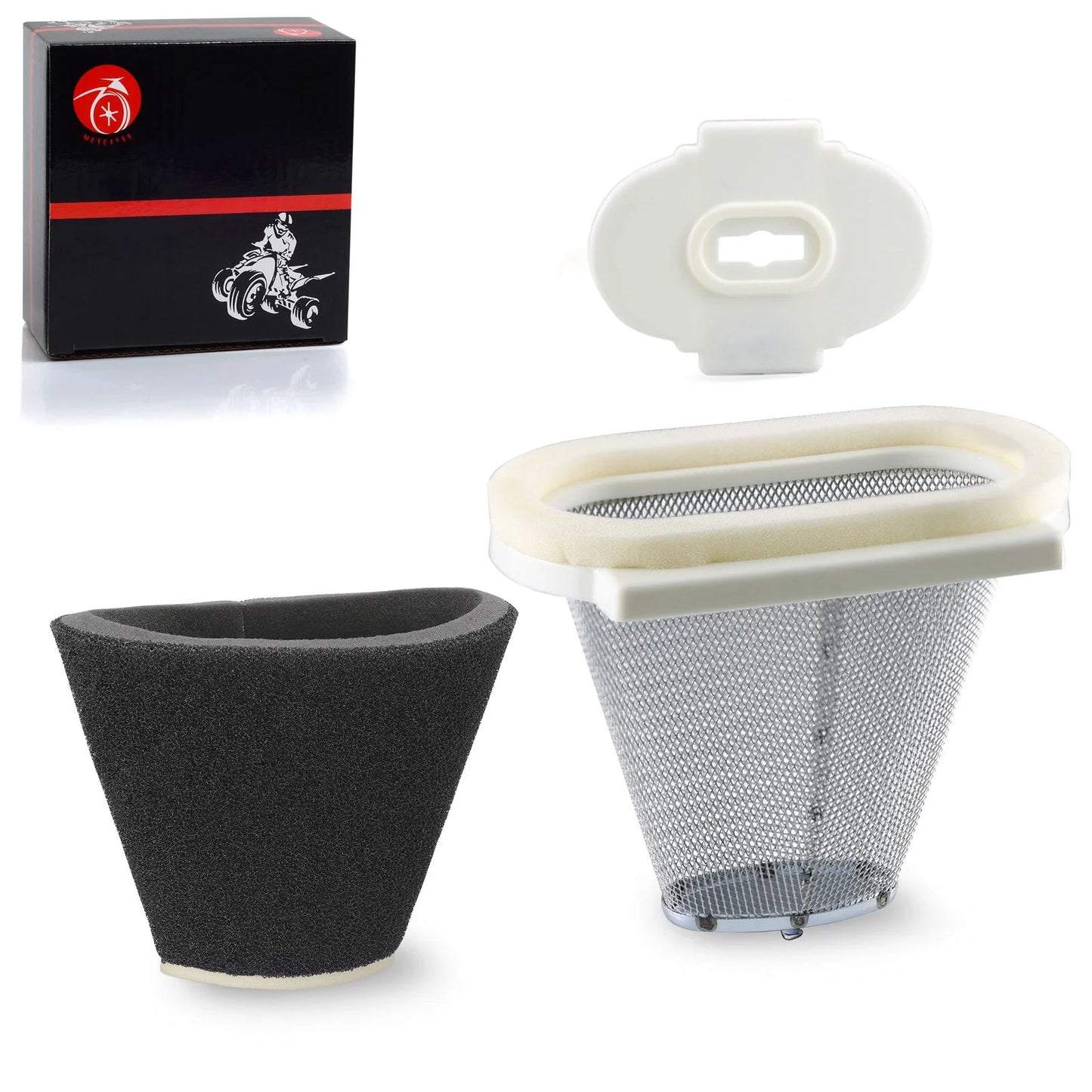 Air Filter & Cage Guide & End Cap for Yamaha Raptor 660R YFM660R (2001–2005)