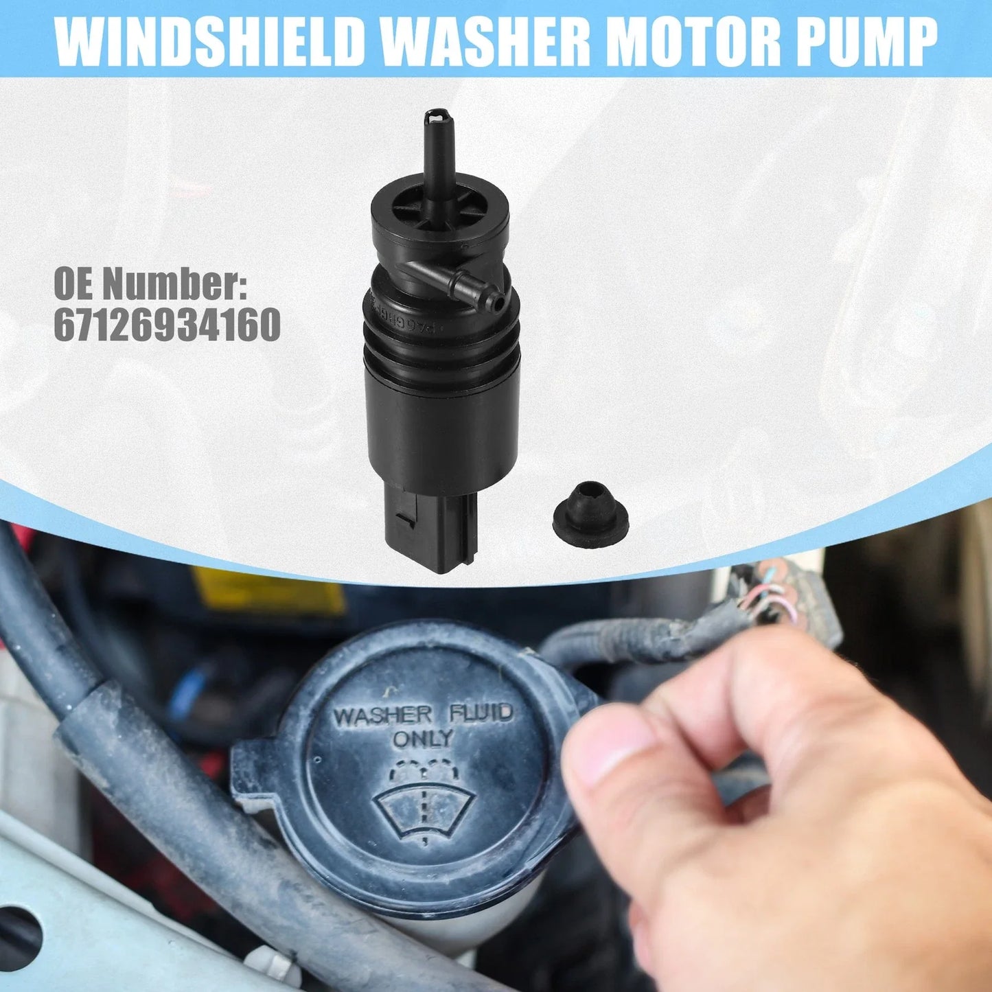 Windshield Washer Motor Pump for BMW 528i (2011-2016)
