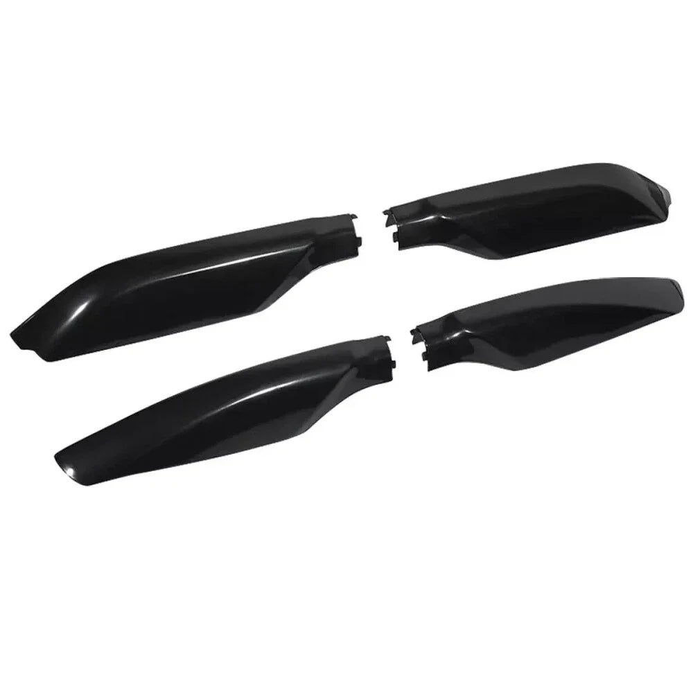 4 x Glossy Black Roof Rack Rail End Cover Caps for Toyota Prado (2009-2023)