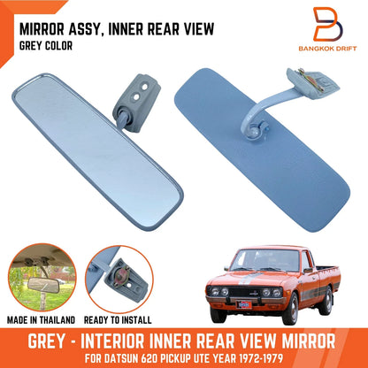 Grey Interior Inner Rear View Mirror for Nissan Datsun 620 Ute Truck (72-79)