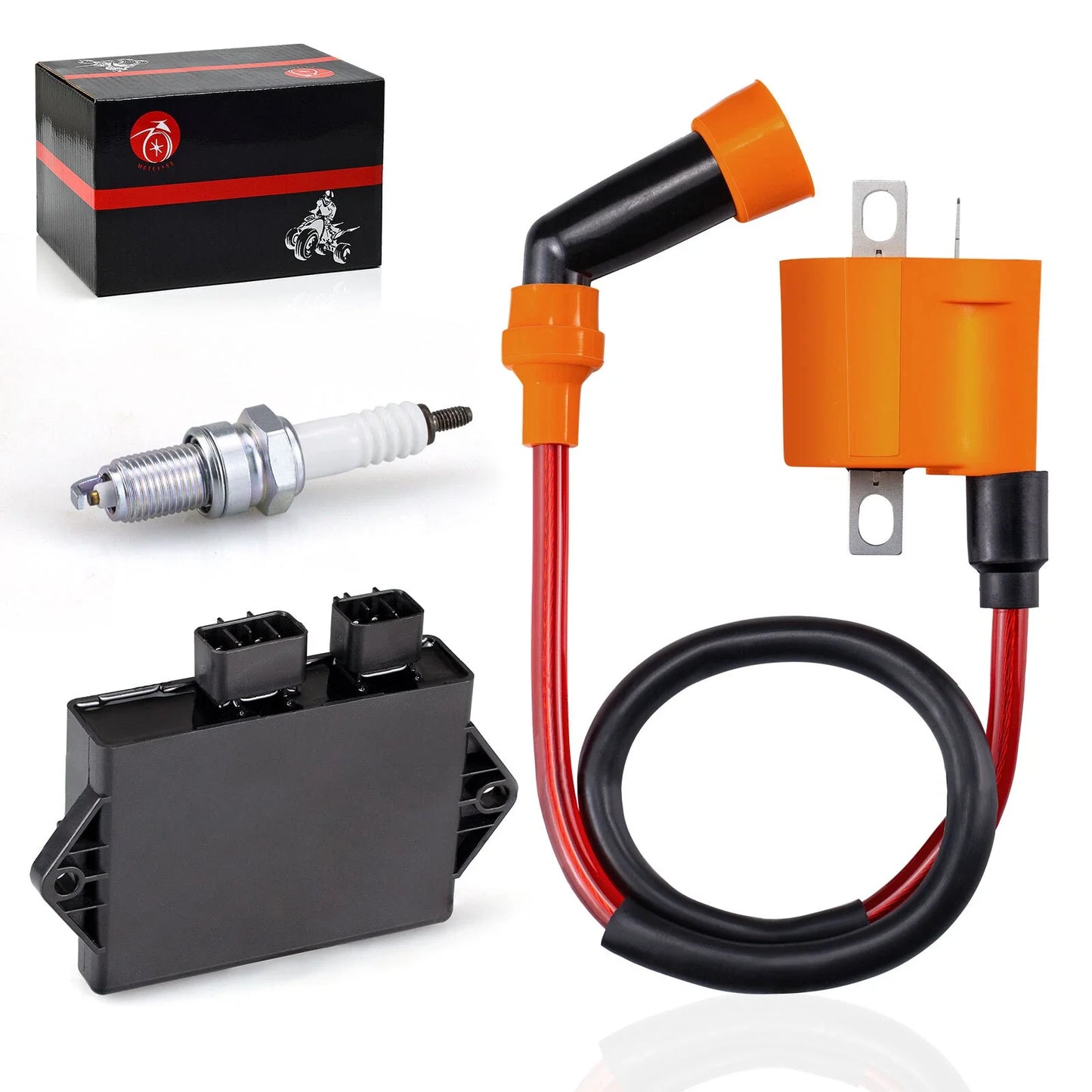 Ignition Coil CDI Spark Plug for Yamaha Warrior 350 (1997–2001)