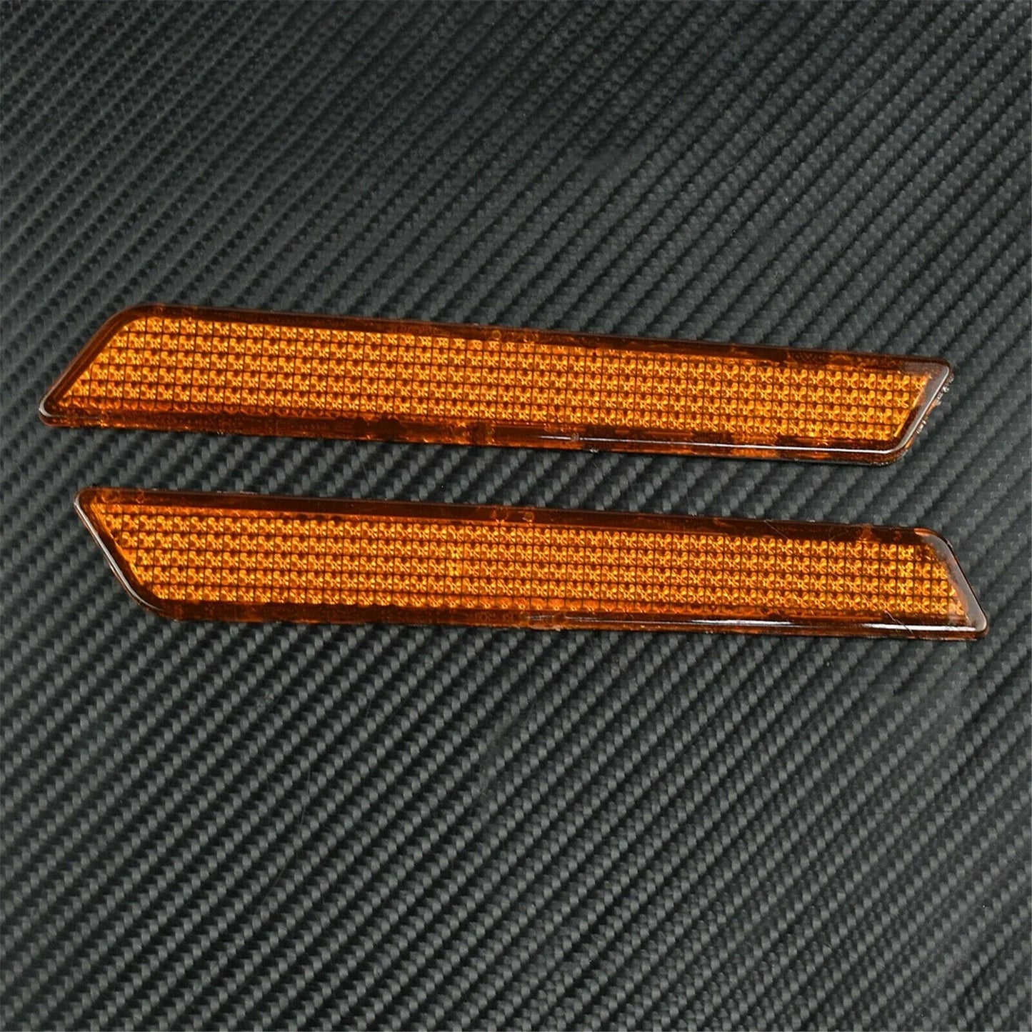 Orange Reflector Saddle Bag Latch Cover for Harley Touring Road King Glide (2009-2023)
