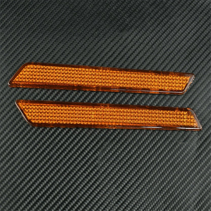 Orange Reflector Saddle Bag Latch Cover for Harley Touring Road King Glide (2009-2023)