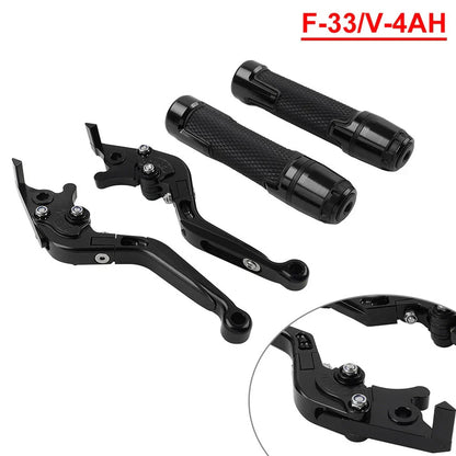 Folding Extendable Brake Clutch Levers & Handlebar Grips for Honda CBR1000RR (2004-2023)