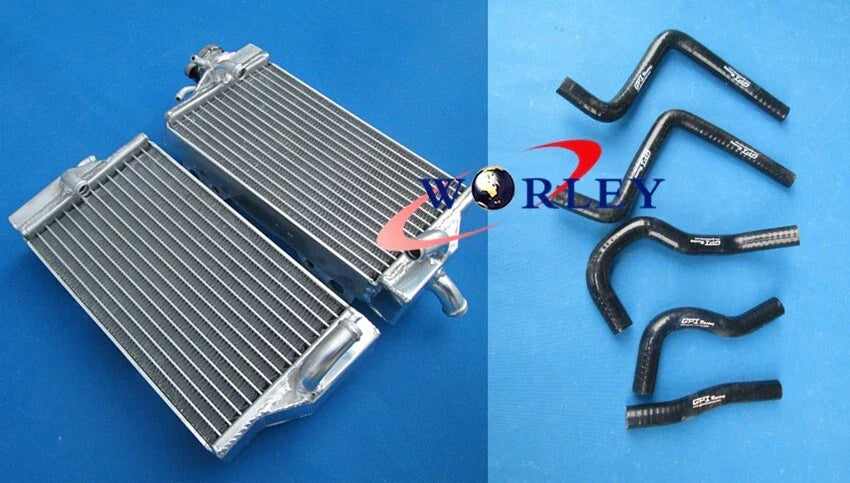 Alloy Radiator & Black Hose for Honda CR 125 R CR125R 2-Stroke (2002-2003)