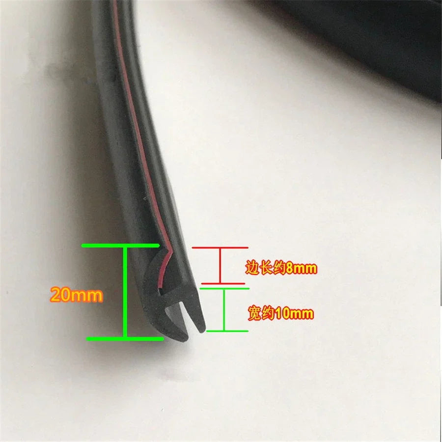 1.8M Rubber Sealing Trim Moulding Strips for Car Windshield Panel (All Years)