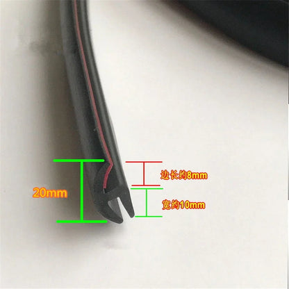 1.8M Rubber Sealing Trim Moulding Strips for Car Windshield Panel (All Years)