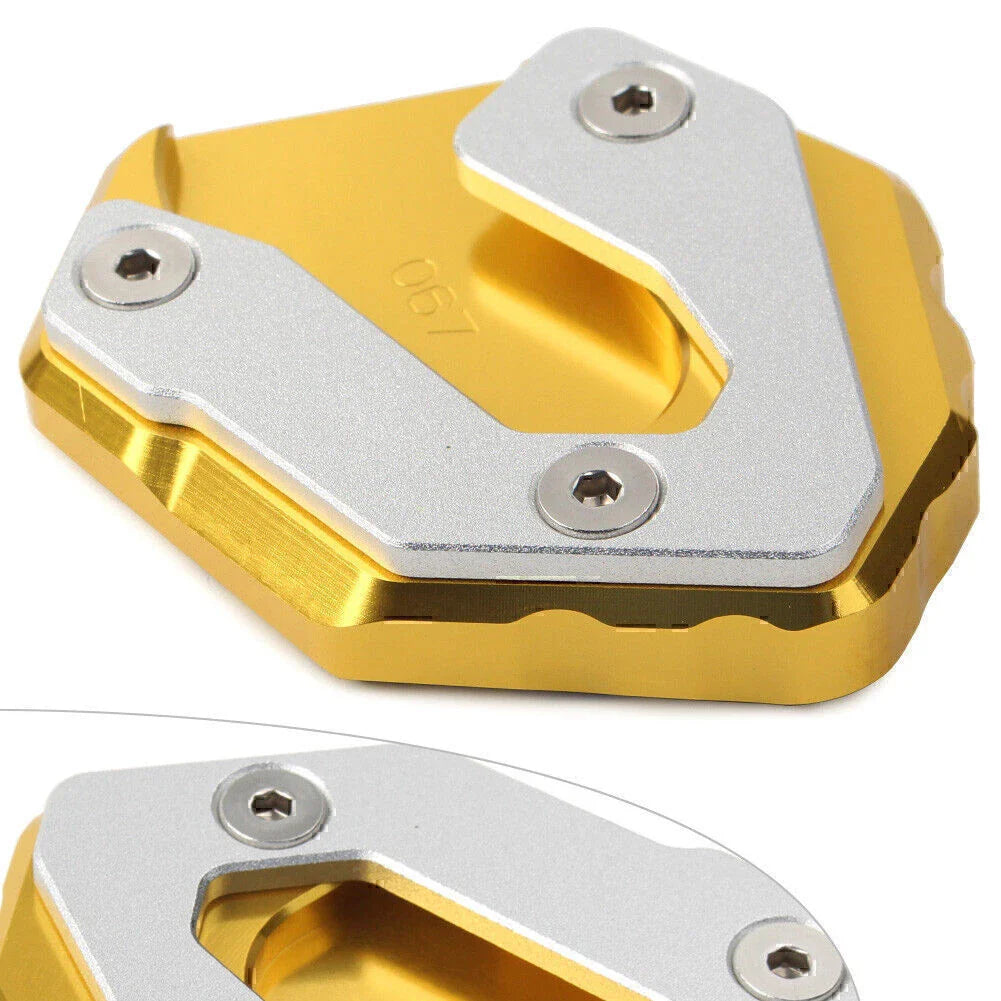 CNC Gold Side Kickstand Extension Plate for Yamaha MT-09 Tracer, XSR 900