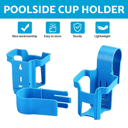 Sturdy Poolside Cup Holder for Above Ground Pools