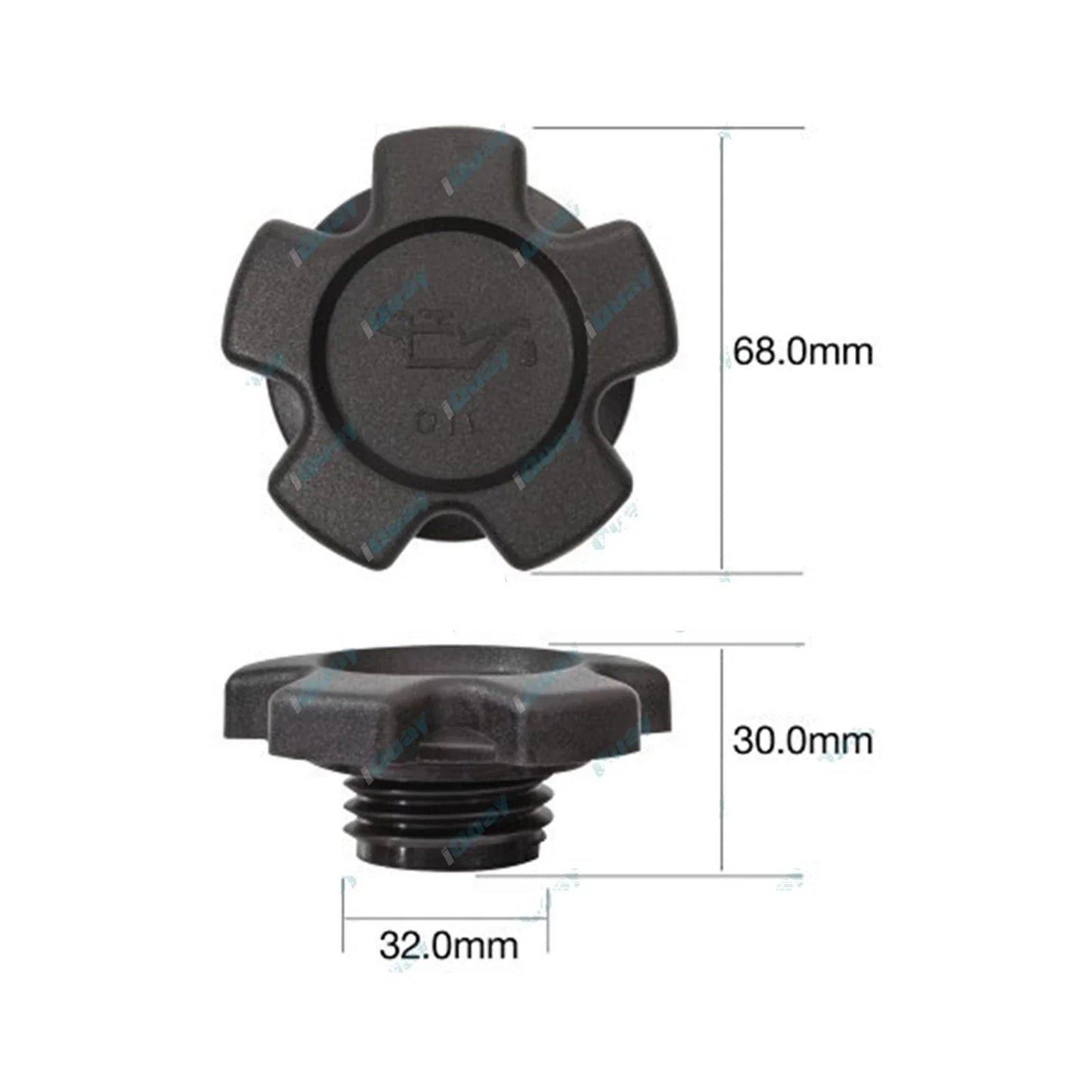 Engine Oil Filler Cap for Nissan Urvan E23 1.6L 4 cyl J16 1980~1982