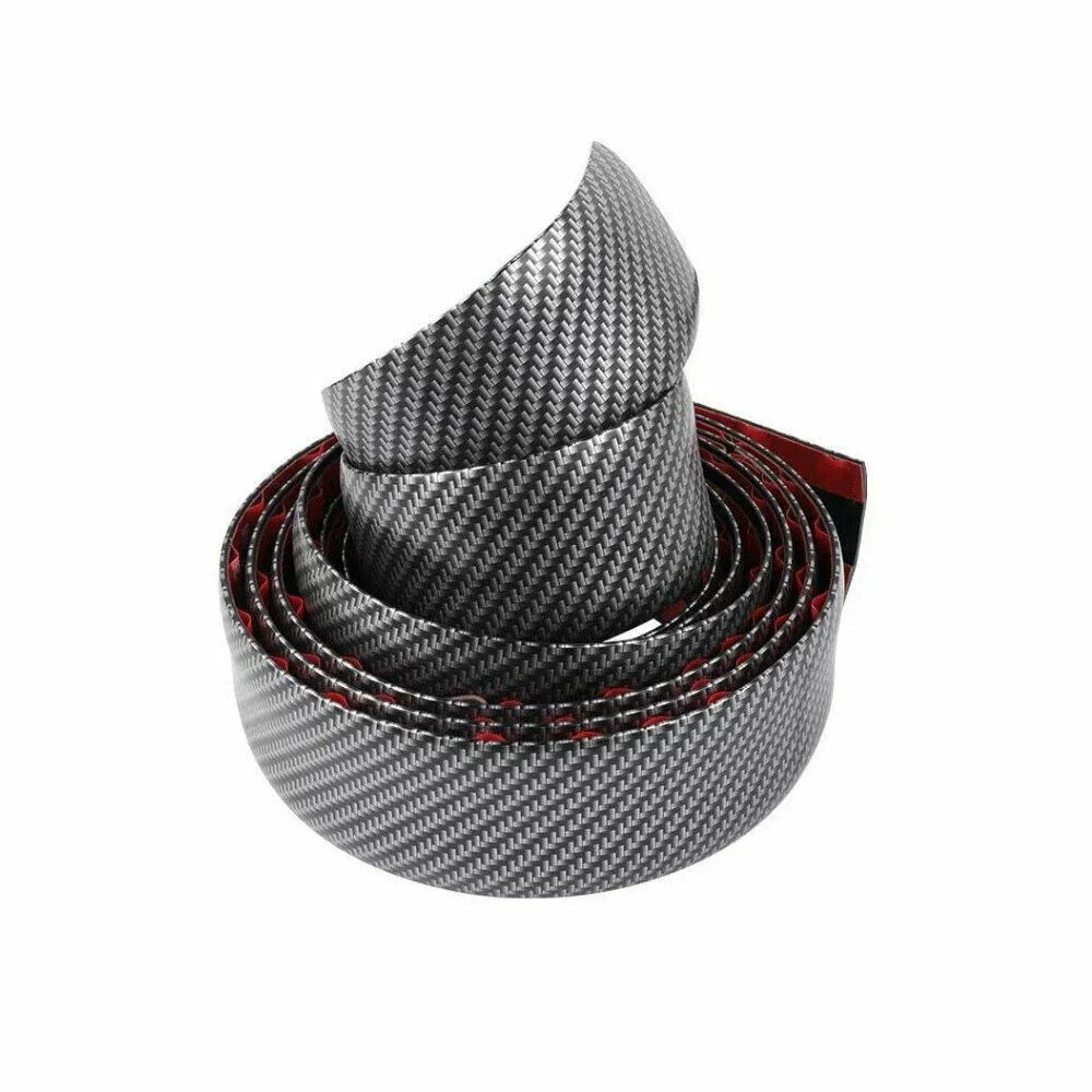 3CM1M Car Sticker Carbon Fiber Rubber Door Sill Protector Edge Guard Strip