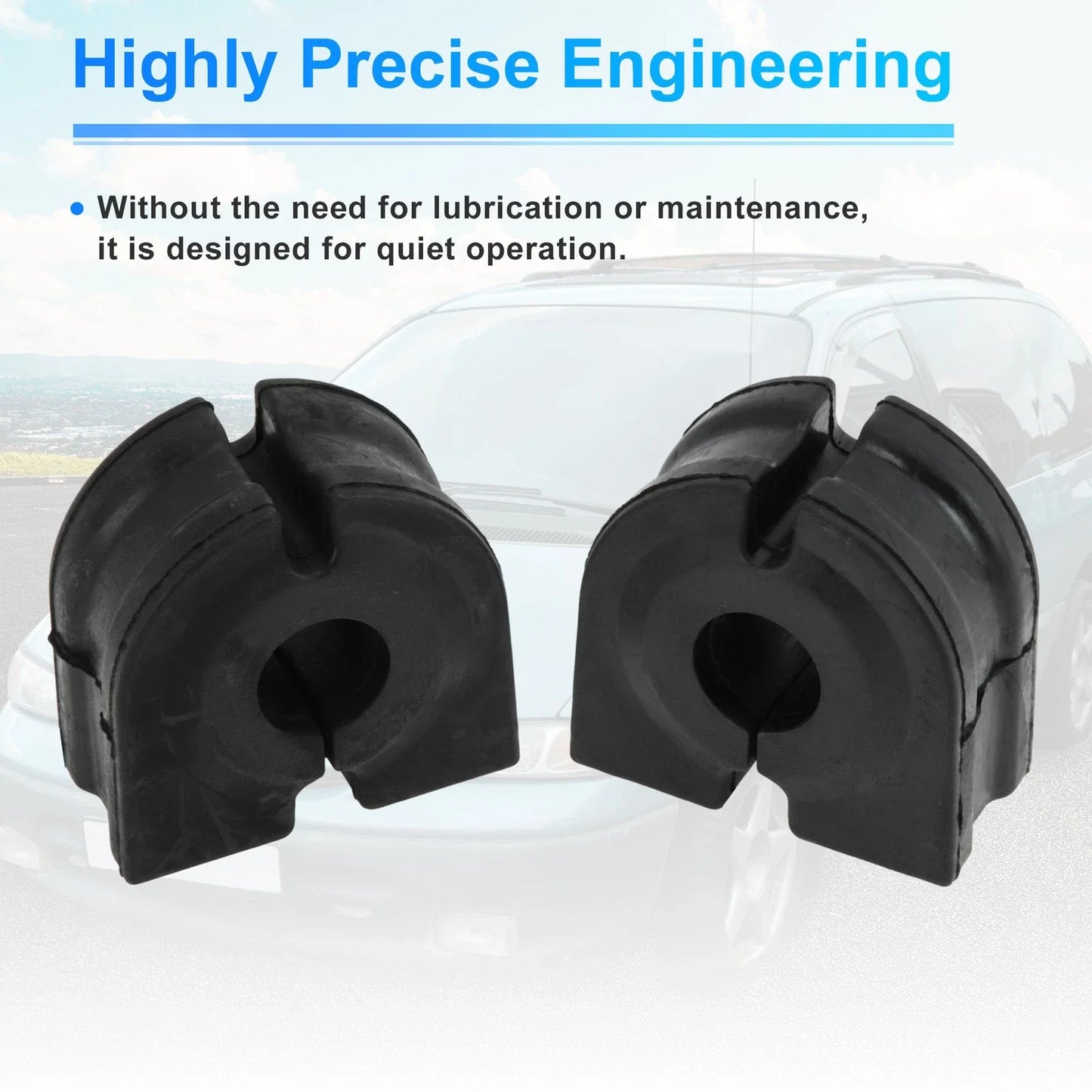 Stabilizer Sway Bar Bushing Kit for BMW 525i (2004-2007) Black