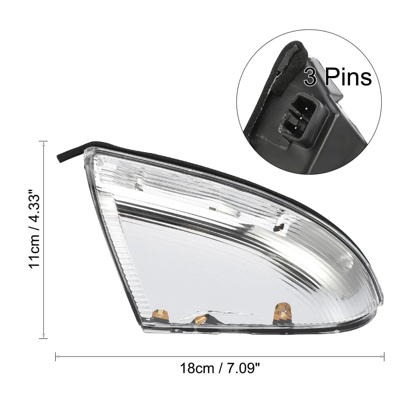Driver Mirror Turn Signal Light for Dodge Ram 1500 2500 (2009-2014)
