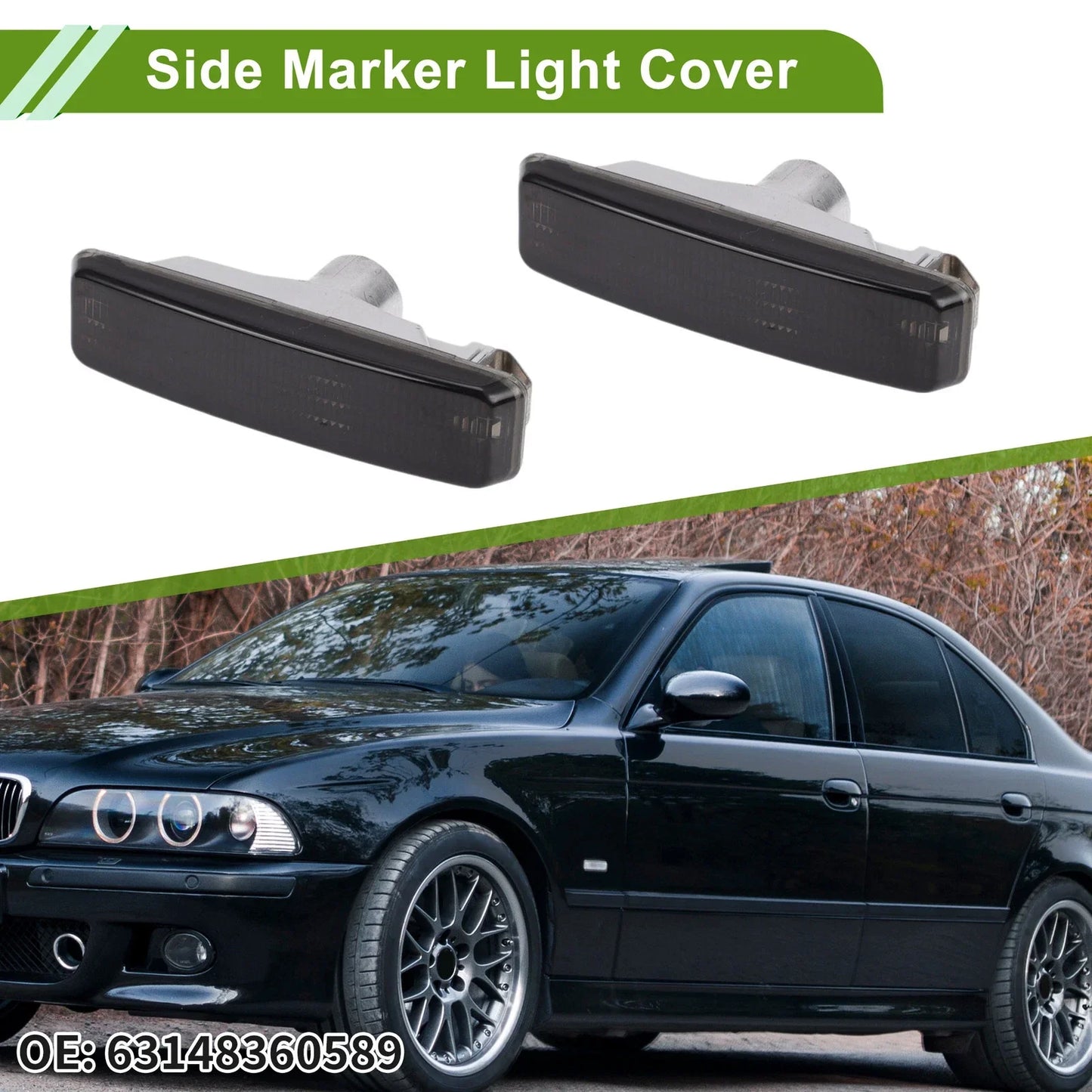 Car Side Marker Light Covers for BMW E39 (1997-2003)