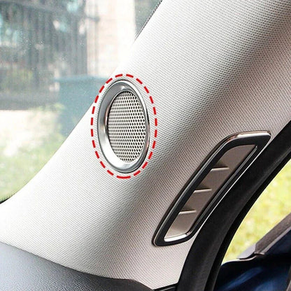 2 x Car A Pillar Speaker Ring Frame Sound Circle Trim for Mazda CX-5 (2017–2022)
