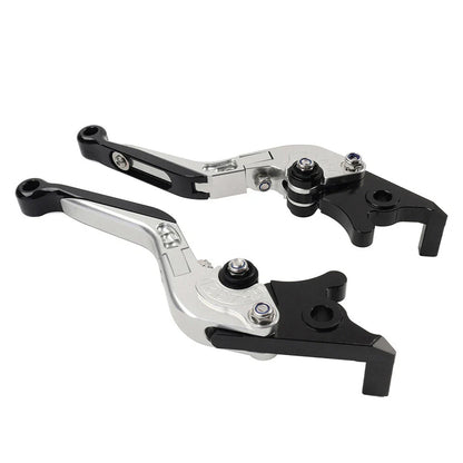 Silver Extendable Brake Clutch Levers for Kawasaki Ninja 650R ER6F ER6N (2006-2018)