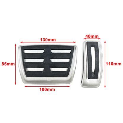 Stainless Steel Brake Gas Pedal Covers for Audi A4 A5 A6 A7 A8 Q3 Q5 (2008-2023)