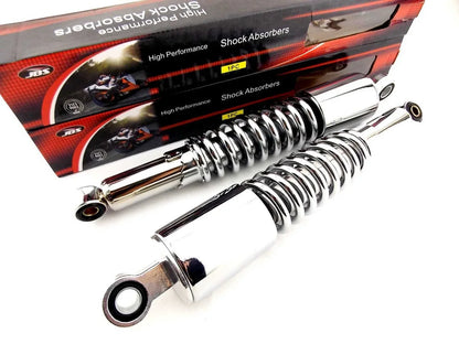 350mm Chrome Rear Motorcycle Shock Absorbers