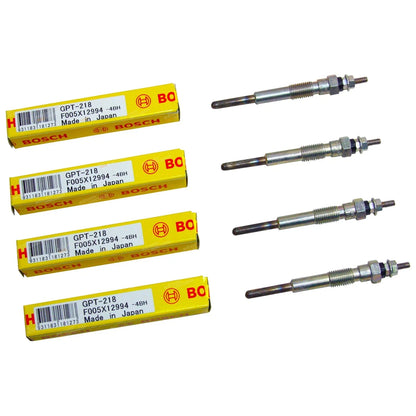 4 x 12volt Glow Plugs for Toyota Coaster BB20 BB21 3.4L 3B Diesel