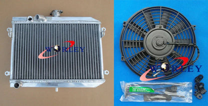Aluminum Radiator + Fan for Suzuki Vinson 500 LTA500F LTF500F (2002-2007)