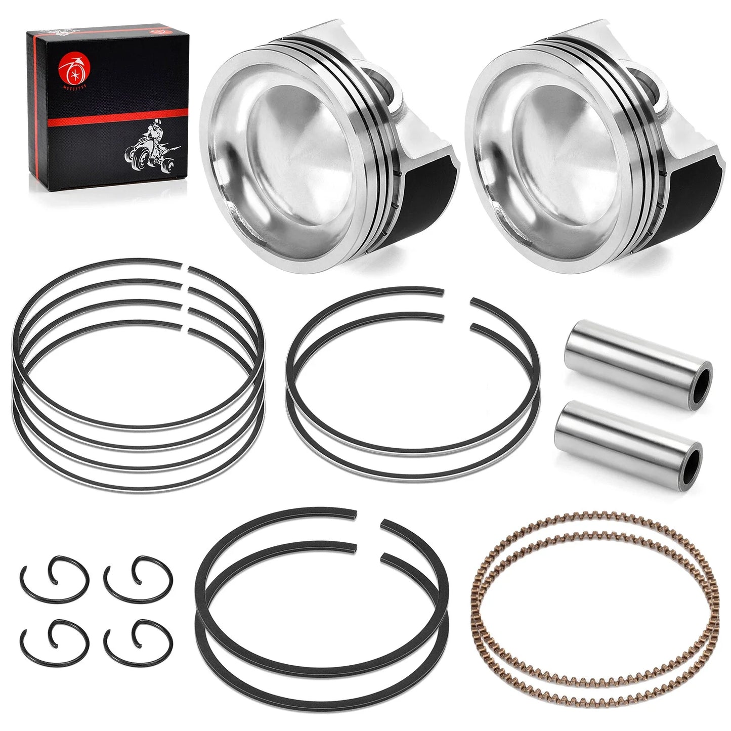 Top End Rebuild Kit 80mm Piston W Rings for Polaris RZR S 800 (2008–2014)