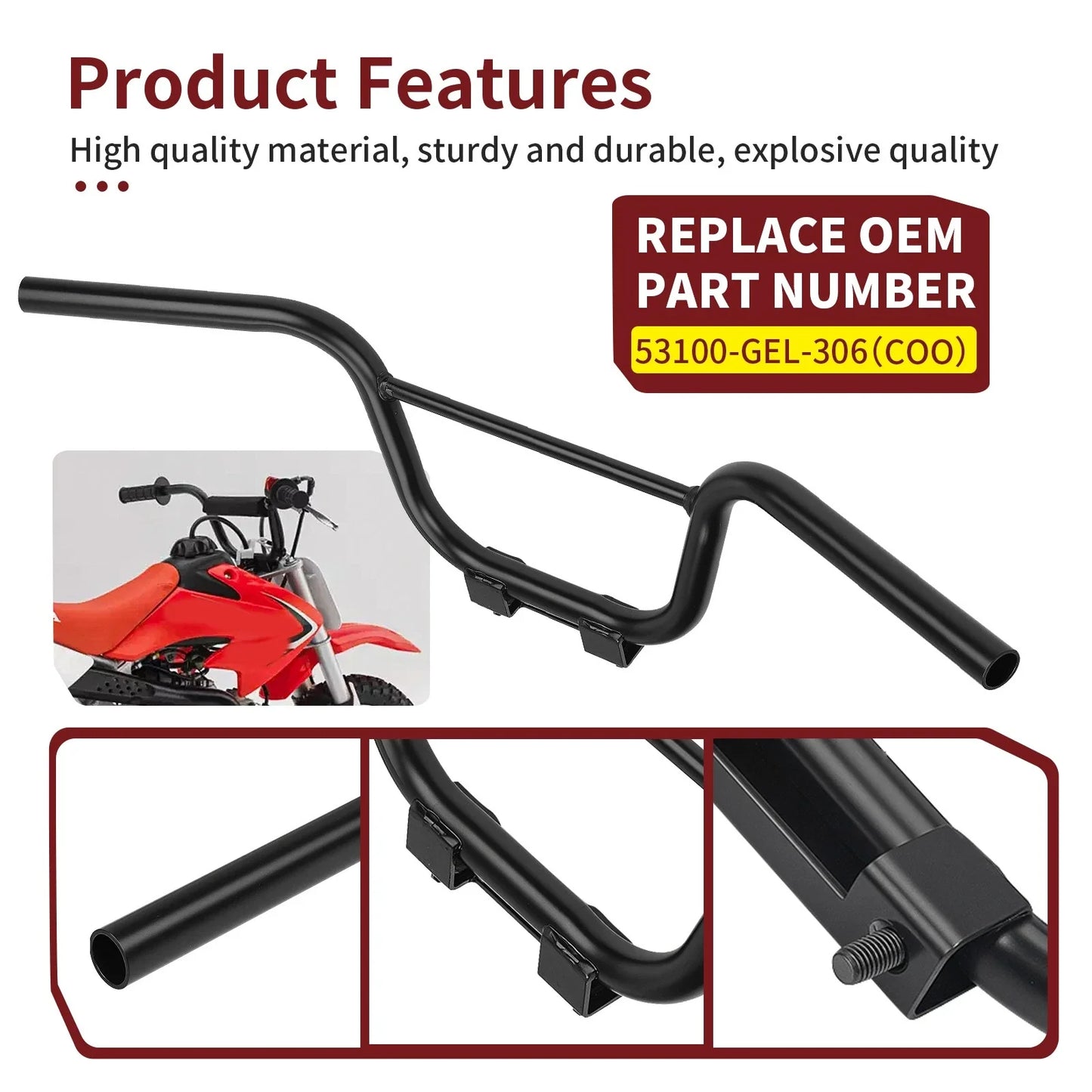 Handlebar Steering Bars for Honda CRF50F