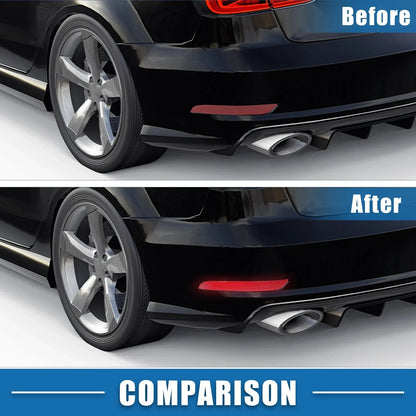 Rear Bumper Reflector Light for Mercedes-Benz (ABS Red Gray) 1 Pair