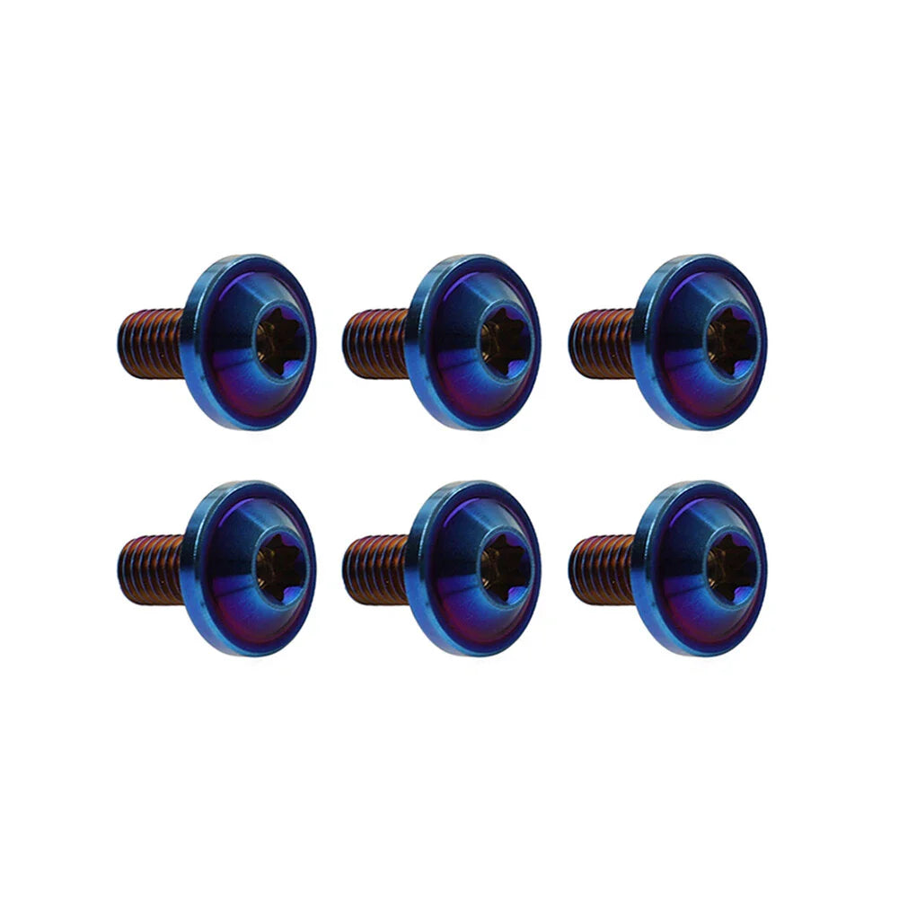 6pcs M6x20mm Titanium Torx Head Bolts for Bike Motorcycle