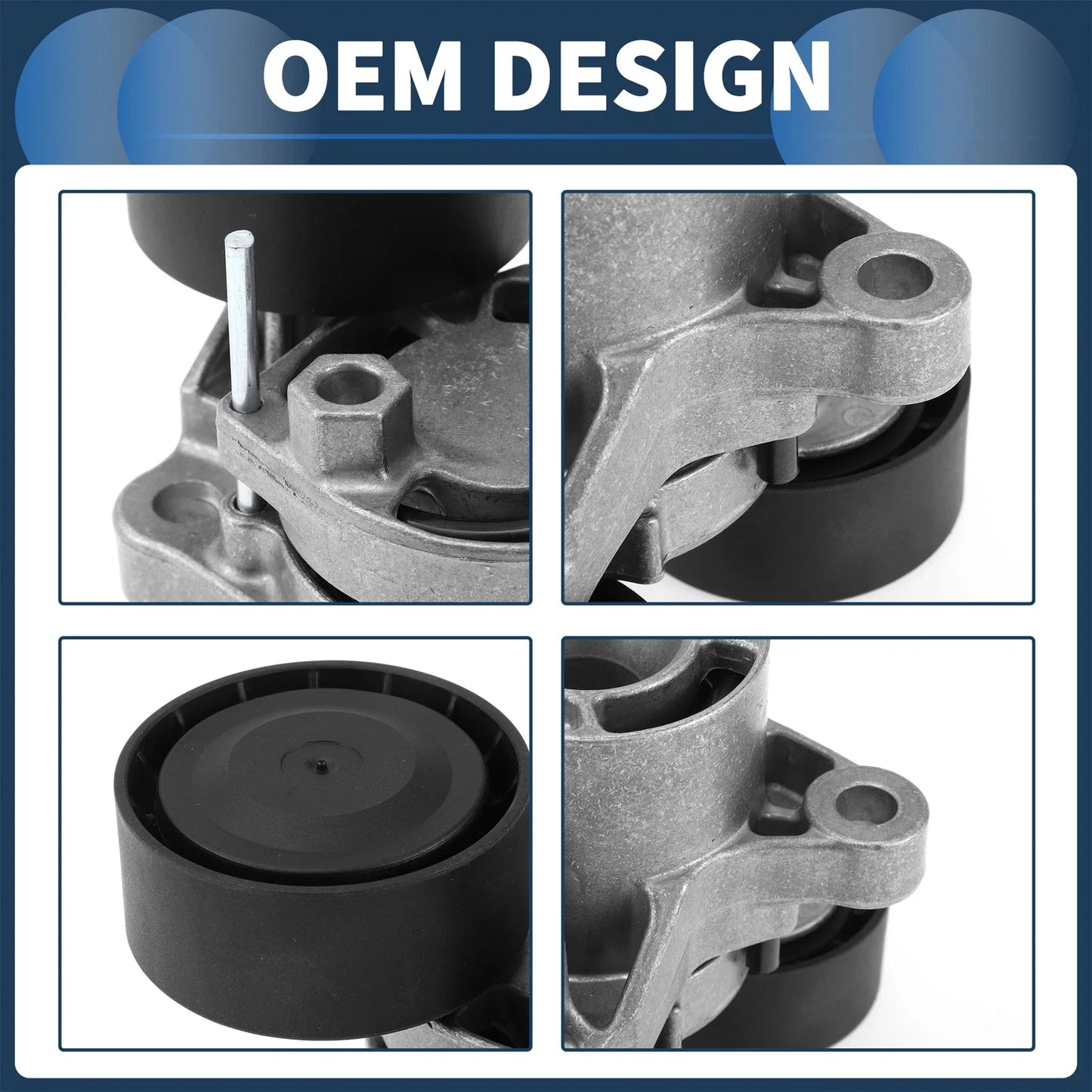 Belt Tensioner for BMW 328d Base 2.0L L4 Diesel Metal (2014 - 2018)