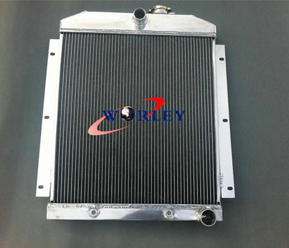 3ROW Radiator + Fan for Chevy C/K 3000 Series 3100/3600/3800 (1947-1954)