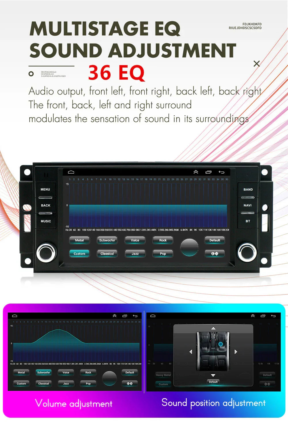 7" Car Stereo Radio GPS Navigation WIFI for Jeep Wrangler (2011-2023)