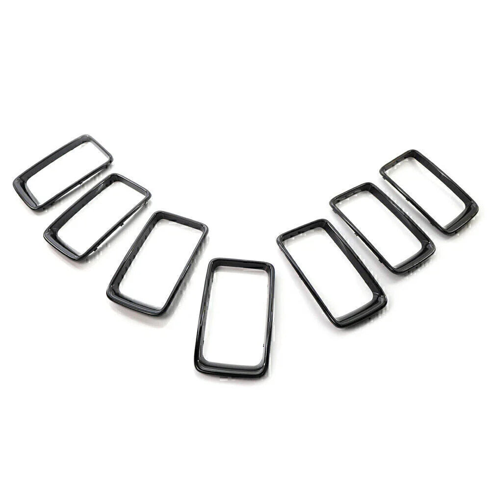 7x ABS Front Grille Trim Cover for Jeep Grand Cherokee (2014-2016)